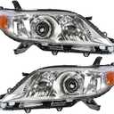 Silscvtt Headlights Front Head Lamps Replacement for Toyota Sienna 2011-2018 Halogen Projector Headlamp Pair Driver and Passenger Side