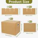 Glassware Moving Boxes with Two-layer Divider Kits, 4 Pack 16x12x13 in Kitchen Glass Packing Boxes with Handles
