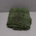 H.VERSAILTEX Bathroom Rugs Bath Rugs for Bathroom Non Slip Bath Mats Extra Thick Chenille Striped Rug 17" x 24" Absorbent Soft Shaggy Washable Dry Fast Bath Mats for Bath Room Floor - Bronze Green