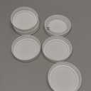 AOZITA 24 PACK, WIDE Mouth Mason Jar Lids for Ball, Kerr and More - White Plastic Storage Caps for Canning Jars - Leak-Proof & Anti-Scratch Resistant Surface