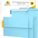 110 5x7 Light Blue Invitation Envelopes - for 5x7 Cards - A7 - (5  x 7  inches) - Perfect for Weddings, Graduation, Baby Shower - 120 GSM - Peel, Press & Self Seal - Square Flap (110 - Single Pack)