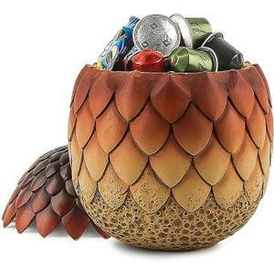 Large Halloween Candy Bowl Extra Large Dragon Egg Dish for Keys and Decorations Indoor Halloween Decor Red