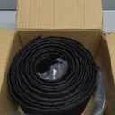 Under Couch Blocker, Under Sofa Blocker for Pets, Toy Blocker for Couch, Under Furniture Blocker with 6 Hook and Loops, Couch Accessories, 4 X 32.8FT (Black)