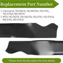 942-0741A Mower Blades Compatible with MTD Cub Cad et 21" Mower Deck, Mulching Blades Fit for Troy-Bilt TB130 TB210 Cub Cad et CC999ES SC500E, Replace 742-0741A 942-0741, 1 Pack