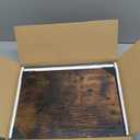 PC Stand with Charging Station, Height Adjustable Computer Tower Stand, 19.7"-31.5" H, Computer Cart with Wheels and Hooks, CPU Holder for Floor, Carpet and Under Desk, Rustic Brown