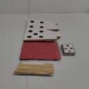 16 Sets Casino Party Decorations Themed Table Centerpieces Casino Night Table Party Toppers with White, Black, Red Dice Box Poker Cutouts and Sticks for Night Decor Birthday