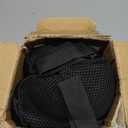 FuturaLoom Lumbar Support Pillow for Office Chair Car Seat,Charcoal Memory Foam Chair Back Cushion for Back Pain Relief with Double Adjustable Straps