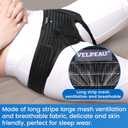VELPEAU Hernia Belt for Men & Women - Bilateral/Double Inguinal, Groin Hernia Support Truss Underwear Briefs, Pain Relief Recovery Adjustable Strap with 2 Removable Medical Compression Pads (Black, M)