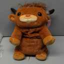 Mewaii Weighted Stuffed Animals with Microwavable Heating Pad - 5 lbs Adjustable, Heatable & Coolable Stuffed Animal for Realistic Hug, Removable Inner Pad, Plush Gifts for Kids (Amber Brown, 23 Inch)