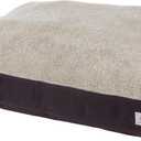 Carhartt Durable Canvas Pet Bed, Water Resistant Firm Duck Dog Bed, Deep Wine (Sherpa Top), Medium