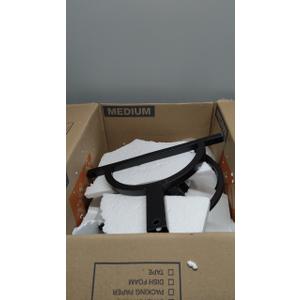black garden hose holder