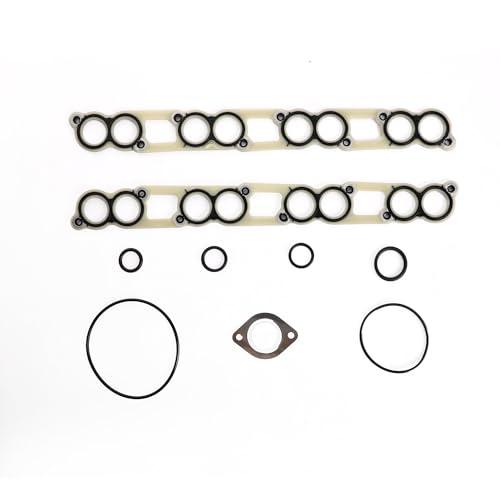 KAX Intake Manifold Gasket Set Fit for Ford F-250 F-350 Super Duty 2003-2007, Excursion 2003-2005, E-350 Super Duty 2004-2010, E-350 Club Wagon 2004-2005 6.0T, OE# MS96792, MS19311, 017827, 111029101