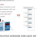 WH1436A 10A Temperature Controller 110V Digital Thermostat Switch Sous Vide Controller NTC 10K Sensor Improved Version