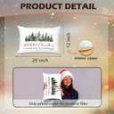 Christian Christmas Pillow Covers Decor 12x20,Farmhouse Christmas Trees Lumbar Decor Pillow Covers, Christmas Decorations for Living Room Bedroom Home