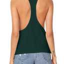 Remidoo Women's Racerback Workout Tank Tops Sleeveless Yoga Top Athletic Gym Shirts Green X-Large (Green, XL)