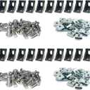 20Sets Black 10 Series Connector 1010 Aluminum Extrusion Corner with 20PCS 10 Series Corner Bracket 1 Extruded Aluminum 40PCS Screws 1010 T Nut