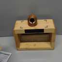 Bamboo Wireless Charging Station, 5 in 1 Charging Station with Light & Clock for Samsung & Android Phone, Wireless Phone Charger Station Only for Samsung Watch