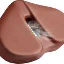 Noseless Brown Bike Seat Cushion for Men and Women Comfort - Extra Padded Wide Bicycle Seat, Oversized Comfortable Saddle for Peloton Bikes, Exercise Bikes, E-Bikes