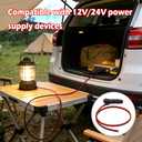 12V Car Cigarette Lighter Adapter, Cigarette Lighter Socket Extension Cord, Adapter Extension Cable Suitable for Cars, Motorcycles, and Trucks