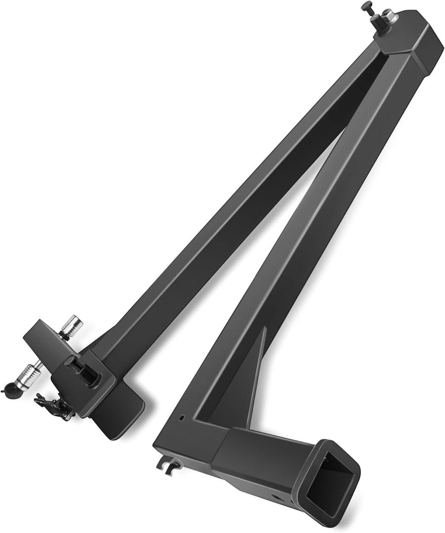 Swing Away Hitch Adapter, 90-120 Swing Arm, 200 Lbs Load Capacity, Hitch Mounted Bike Racks Extension Accessory for Trucks, SUVs, and Cars