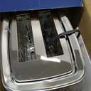 GE 2 Slice Stainless Steel Toaster, Extra Wide Slots for Toasting Bagels, Breads, Waffles & More, 7 Adjustable Shade Settings, Removable Crumb Tray, Countertop Kitchen Essentials, 850 Watts