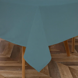 Majestic Giftware PVC Faux Leather Rectangle Tablecloths | (TCE14-54120) Light Green Waterproof & Spill Proof Dining Table Cover | Decorative Washable Tablecloth for Home, Kitchen, Party (54X120)