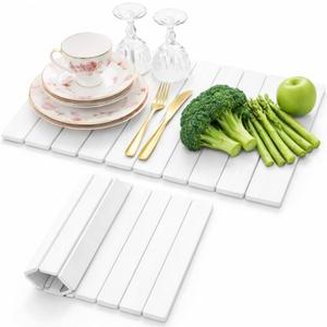 Stone Dish Drying Mat for Kitchen Counter, Easy to Clean Fast Absorbing Collapsible Quick Dry & 24” 16”