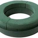 Foam Rings 6" Two (2) Per Order MaxLife Foam Rings - Green Mache-Backed by Oasis