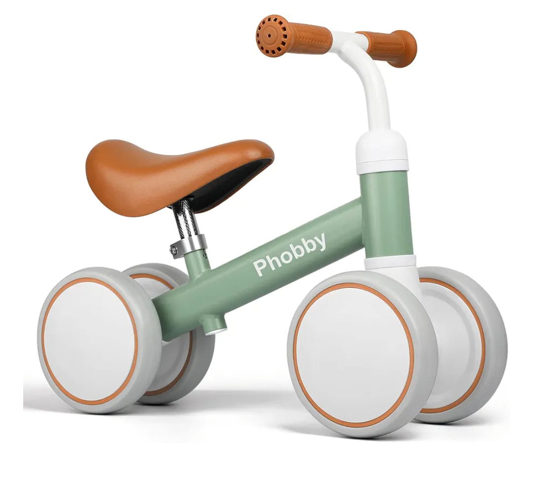 SEREED Baby Balance Bike for 1 Year Old Boys Girls 12-24 Month Toddler Balance Bike, 4 Wheels Toddler First Bike, First Birthday Gifts