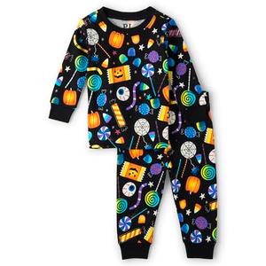 The Children's Place,Unisex Baby,and Kids, Sibling Matching, Holiday Pajama Sets, Cotton,Allover Halloween Candy,18 -24 Months