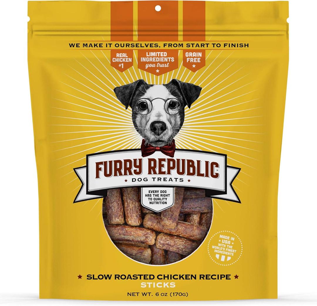 Dog Treats, Chewy Sticks Made in the USA 6oz (BB: 10/11/2025)
