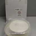 PULOTE 60 PCS Ivory Plastic Plates - Cream Plastic Disposable Include 30 Dinner and 30 Dessert Plates with Gold Rim - Ideal for Party & Wedding