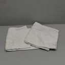 Elife 18x18 Soft Canvas Christmas Winter Snowflake Style Cotton Linen Embroidery Throw Pillows Covers w/Invisible Zipper for Bed Sofa Cushion Pillowcases for Kids Bedding (1 Pair, White)