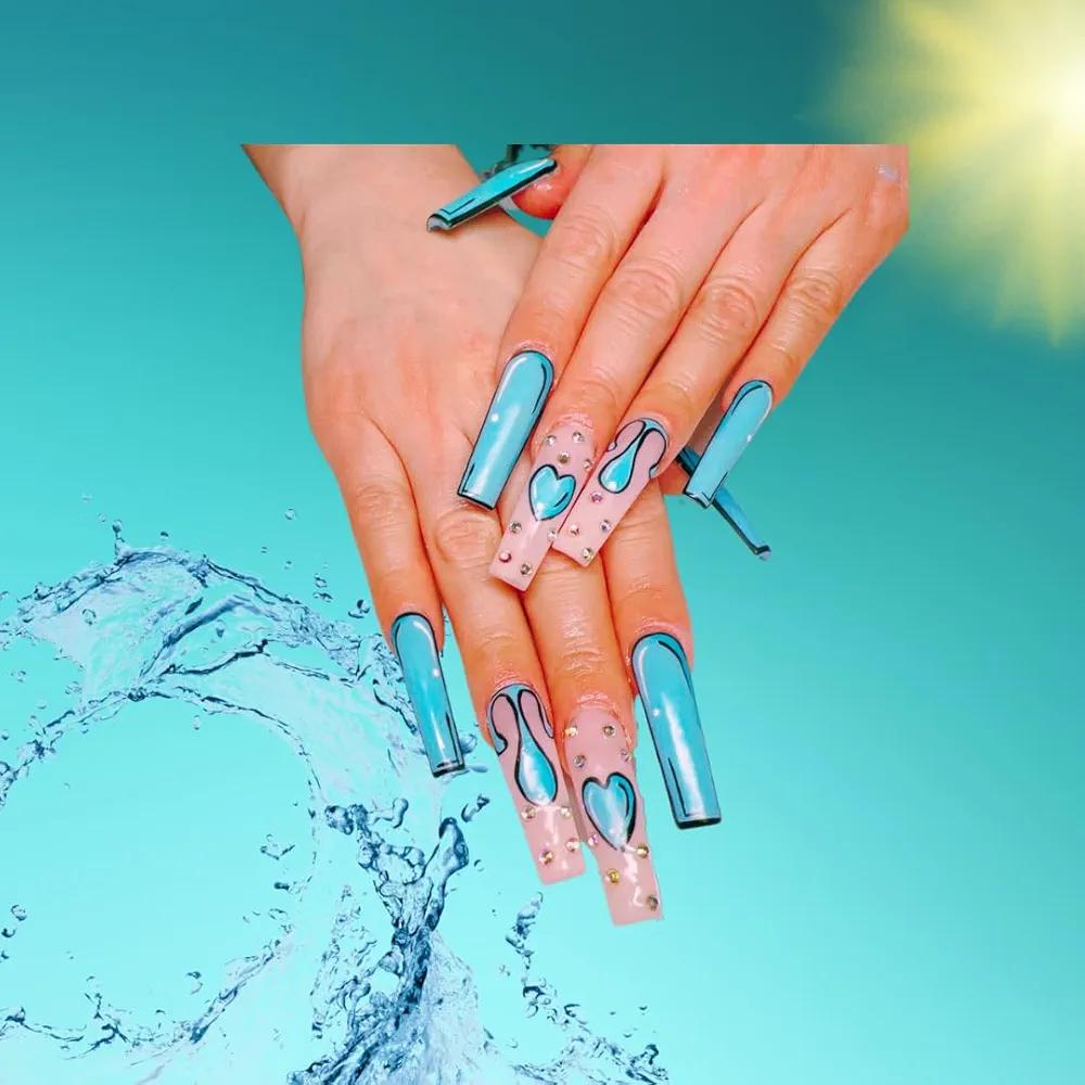 XL Square Gel Nail Tips | NABulous | Soft Gel Nail Tips | Square Shape | XL Length | Full Cover & Pre-shaped Tips | False Press On Nail Extensions (Square XL) XL Square Gel Nail Tips | NABulous | Soft Gel Nail Tips | Square Shape | XL Length | Full Cover & Pre-shaped Tips | False Press On Nail Extensions (Square XL)
