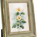 Afuly 5x7 Picture Frame Vintage Antique Photo Frame Retro Green Gold Picture Frames Home Decor for Wall Haning or Tabletop Display, Wedding Birthday Gifts for Mom Grandma Women