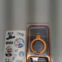 CASEKOO Cosmic Orange Glossy for iPhone 17 Pro Max Case [360 Spin Magnetic Stand][Fit for MagSafe][17FT Military Protection] Slim Polished Frame Titanium Alloy Sturdy Stand 6.9", Cosmic Orange