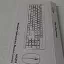 Wireless Keyboard and Mouse Combo, Full Size Silent Ergonomic Keyboard and Mouse, Long Battery Life, Optical Mouse, 2.4G Lag-Free Cordless Mice Keyboard for Computer, Mac, Laptop, PC, Windows (Black)
