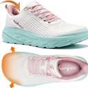 Women's Orthopedic Diabetic Wide Sneakers: Lightweight Standing Plantar Fasciitis Supportive Flat Feet Shoes, Breathable Massage Foot Pain Relief Mesh Comfy Sneakers Pink White Size 11