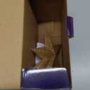 DG-Direct Christmas Tree Topper Lighted Star with 6 Projected Patterns,3D Hollow Sparkling Star Christmas Tree Topper with Rotating Magic Projector for Christmas Tree Ornament (Glitter Gold 6)