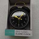 La Crosse 617-3314BG Black Twin Bell Quartz Alarm Clock