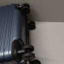 LIGHT FLIGHT Expandable 20" Carry On Luggage 22x14x9, TSA Lock, Blue