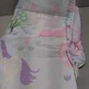 Everything Kids Pink, Light Blue and Lavender Unicorn Deluxe Easy Fold Nap Mat