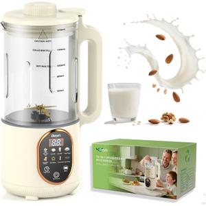 Beyn 10-in-1 Automatic Nut Milk Maker Machine, 60oz Large Capacity with Blades & Self-Cleaning. for Homemade Almond, Soy, Oat Milk, Milkshake (Cream)