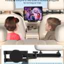 bokilino Tablet Holder for Car Headrest, [3 in 1 Adjustable Extension Arm] iPad Car Mount for Back Seat, Road Trip Essentials for Kids, for 4.7-12.9" Like iPad Pro, Air, Mini, Galaxy, Fire HD Tablet
