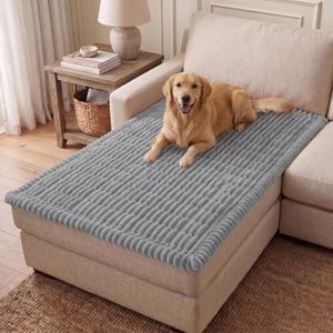 hyha Couch Cover for Dogs, Washable Non Slip Plush Flannel Sofa Protector | Thick Flannel, Anti-Slip Backing, Pet Hair & Scratch Protection, Fits Sofa & Loveseat (43" x 82.7")