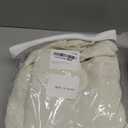 Cream Shower Curtain Cotton Boho Texture Mid Century Minimalist Arch Shower Curtain for Bathroom, Ivory,72" W X 72" L