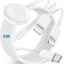 for Apple Watch Charger Fast Charging,3 in 1 Multi Charger Lightning Cable,iWatch Charger Cord 6FT for iWatch Ultra3/2/1/SE 3/2 Series 11/10/9/8/7/6/5/4,for iPhone14/13/12/11/10 Pro/Pro Max/Plus