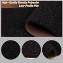 2' x 6' Runner Rugs with Rubber Backing, Indoor Outdoor Utility Carpet Runner Rugs, Black, Can Be Used as Aisle for The RV and Boat, Laundry Room and Balcony