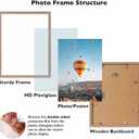 JCJMY 20x27 Picture Frame for Puzzles Poster Photo Picture, Horizontal and Vertical Formats for Wall Hanging, 20 x 27 Wall Gallery Poster Photo Puzzles Frame for 20 by 27 Photos Posters, Rustic Brown