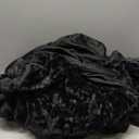 Taotique 7FT Giant Bean Bag Chair Cover (Cover only, No Filler) Soft Faux RH Fur Sofa Bed Washable Bean Bag Couch Cover for Adult and Kids with Liner (Black)